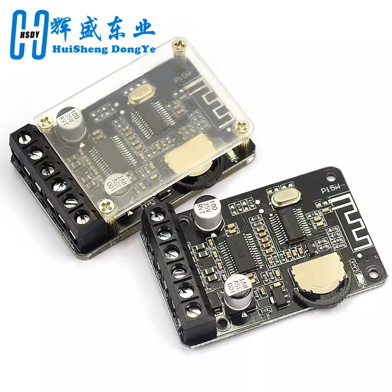 10W/15W/20W Stereo Bluetooth 5.0 Power Amplifier Board 12V/24V High Power Digital Amplifier Module XY-P15W