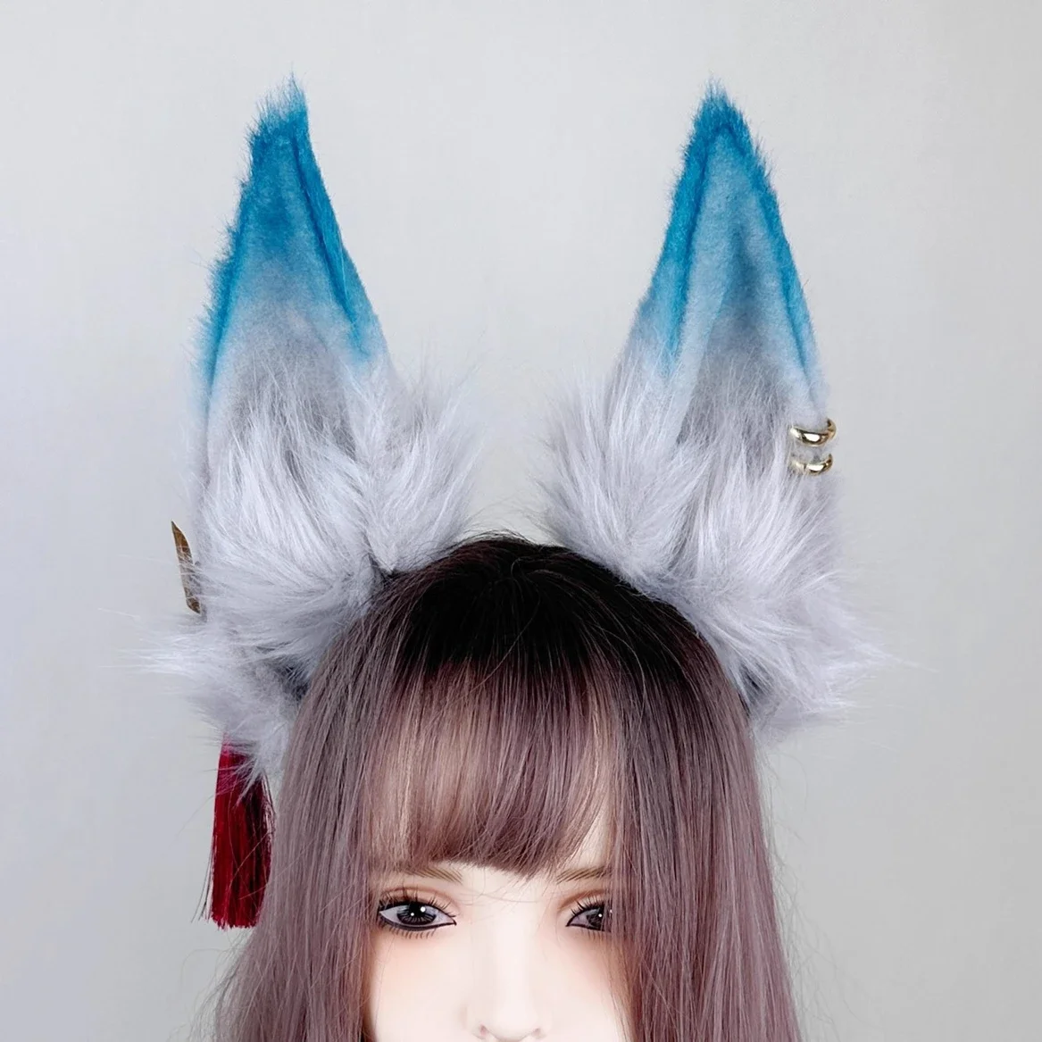 New Honkai: Star Rail Feixiao Cosplay Fox Ears Hairhoop Headwear for Game Party Hand Made Work Custom Made Prop Accessory
