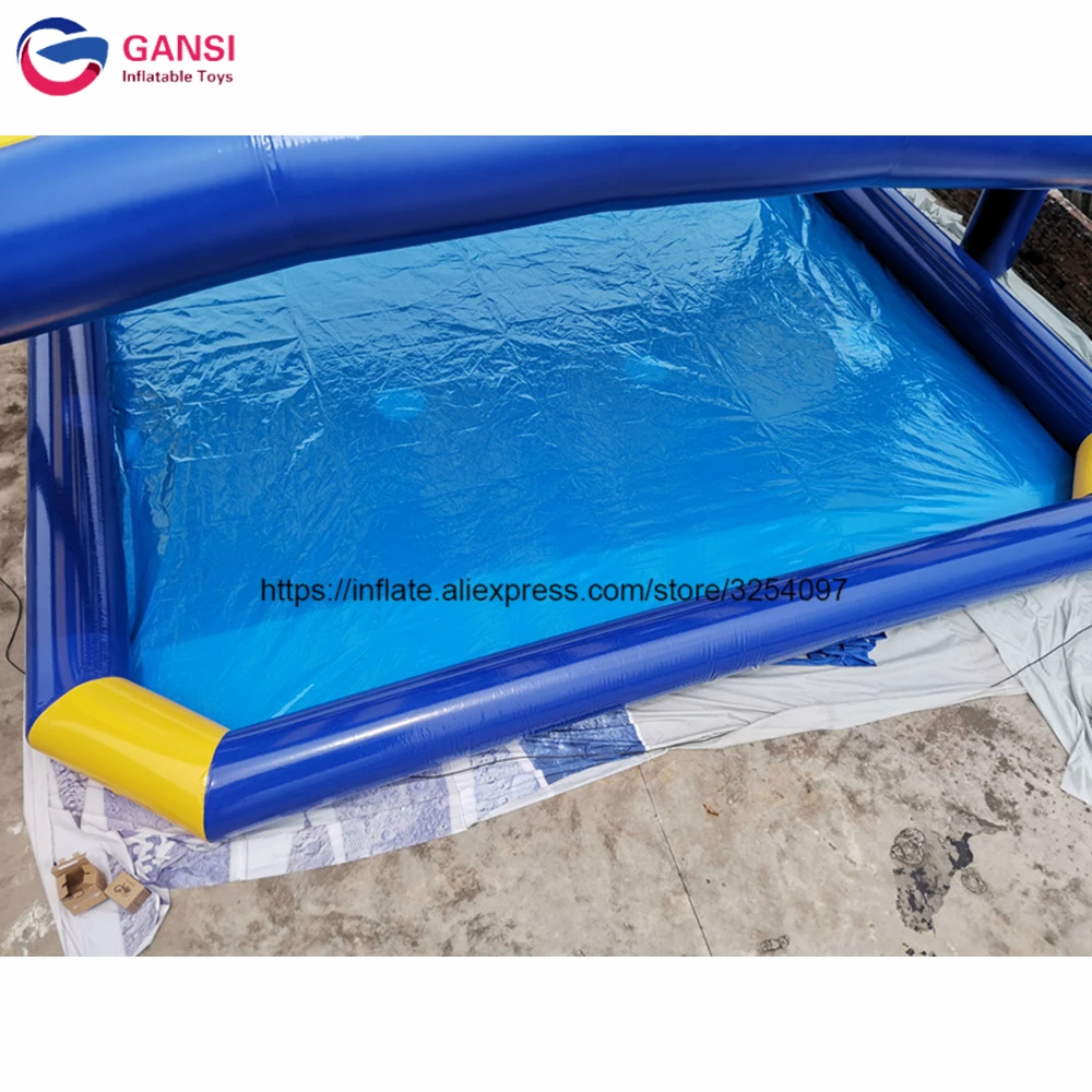 

Outdoor amusement park inflatable PVC pools popular inflatable pool with cover tent