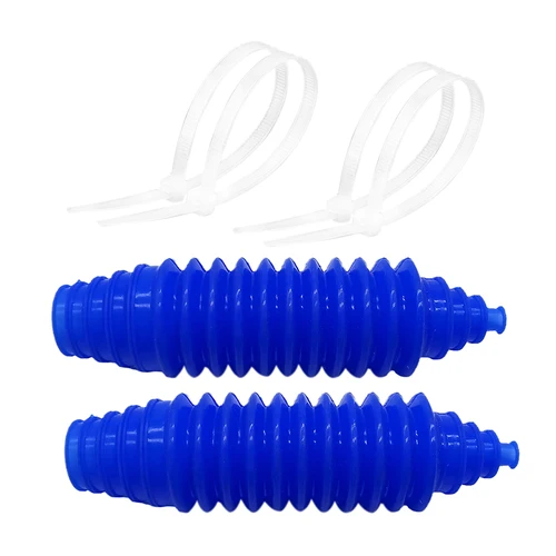 Kit de polaina de bota de piñón de bota de dirección de estante y piñón de silicona Universal negro azul