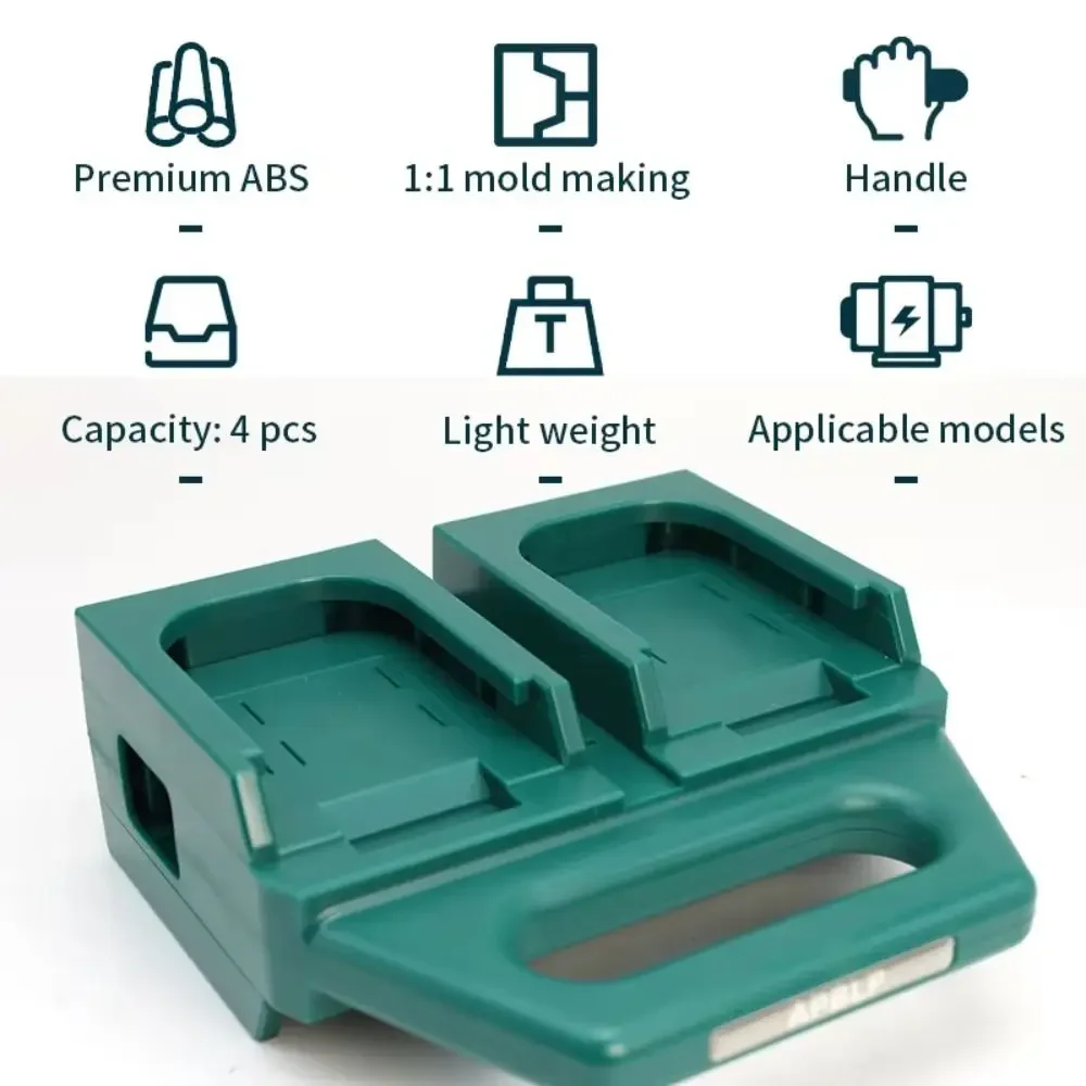 Battery Case Mount Holder Li-ion Battery Charger For Makita 18V Lithium Battery for Power Tools Accessories