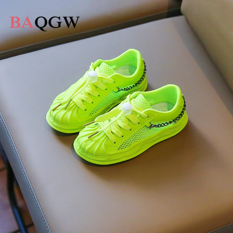 Children's Breathable Mesh Hollow Out Shoes Girls Boys Soft Bottom Toddler Shoes Baby Flat Shoes Non-slip Running Shoes Sneakers