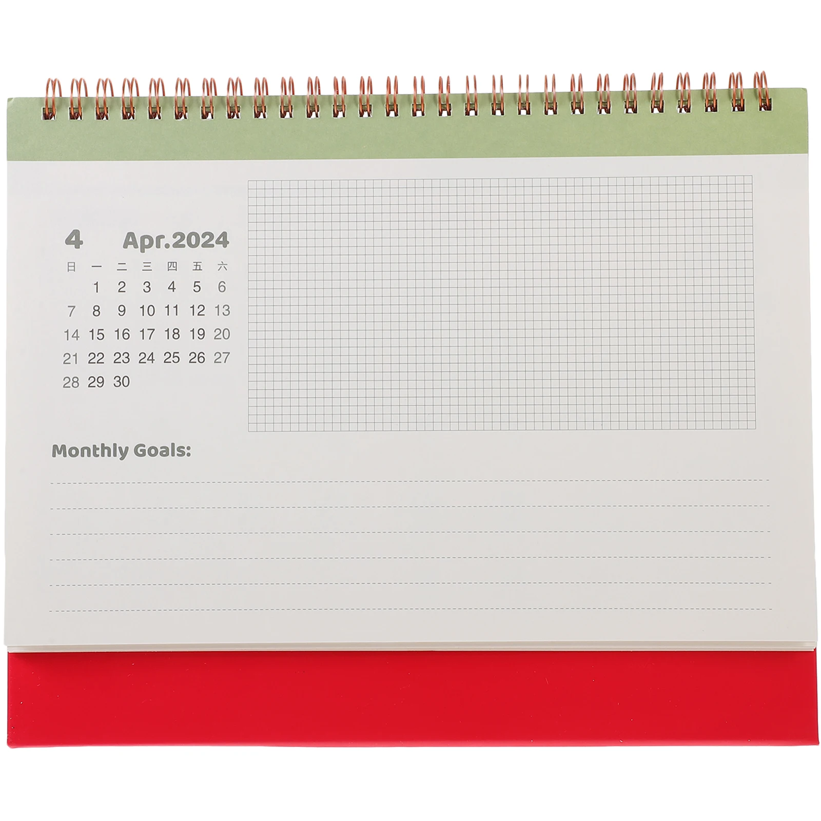 

2024 Desk Calendar Large Coil Blue Big Size Monthly Planner Office Supplies Memo Calendars To Write Daily Schedule