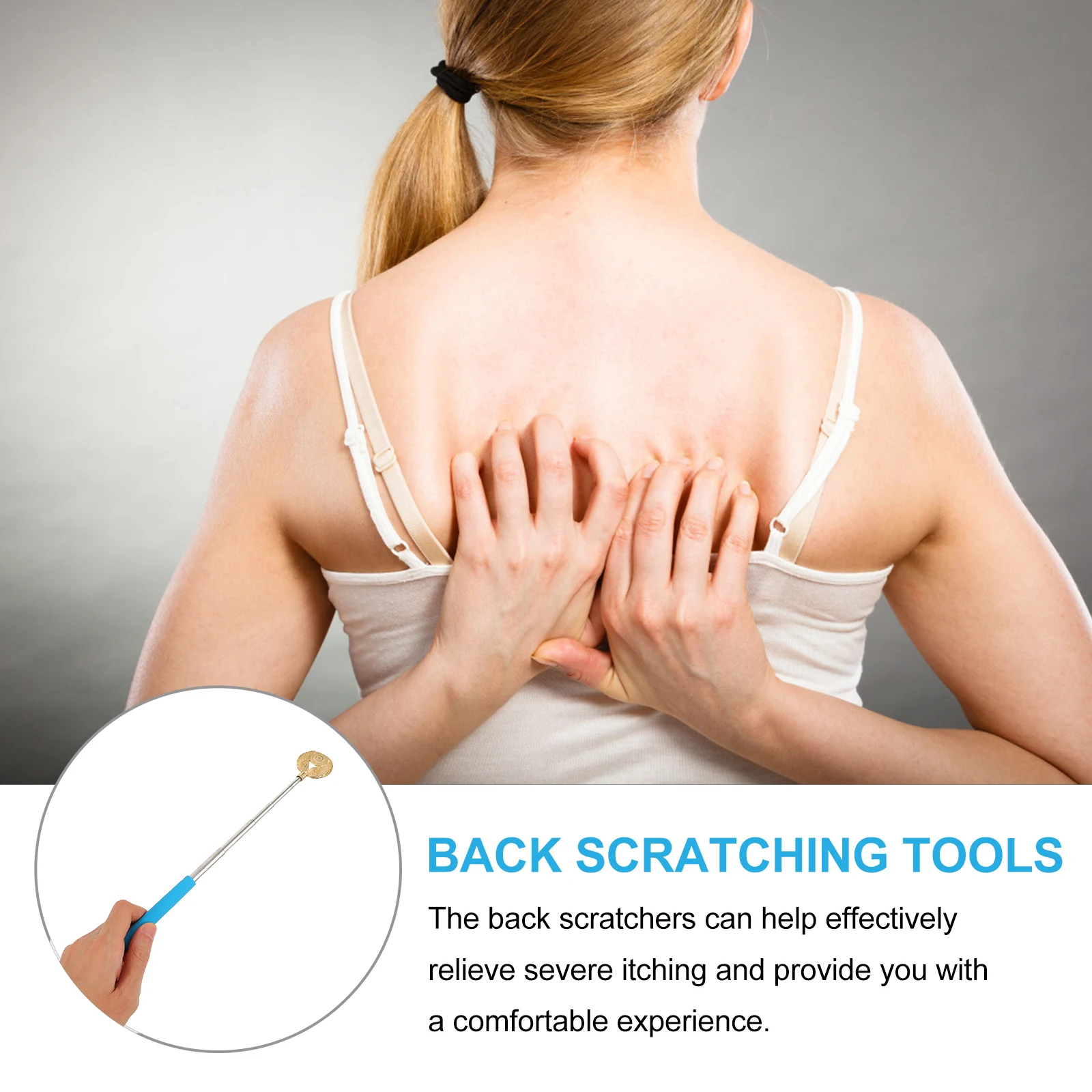 

Retractable Back Scratcher Stainless Steel Claw Scratching Tool For Itching Relief Super Long Durable Stretchable Telescopic