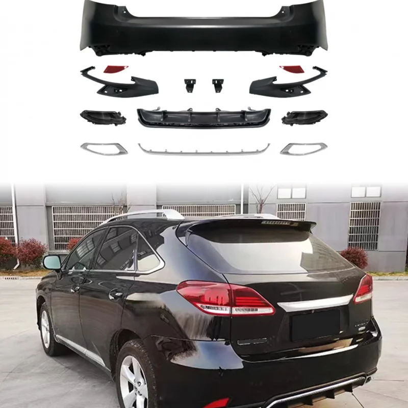 

Suitable for Lexus RX AL10 2009-2015, Upgrade to 2019+ F-Sport Style Rear Bumper Conversion Kit, Rear Body Kits