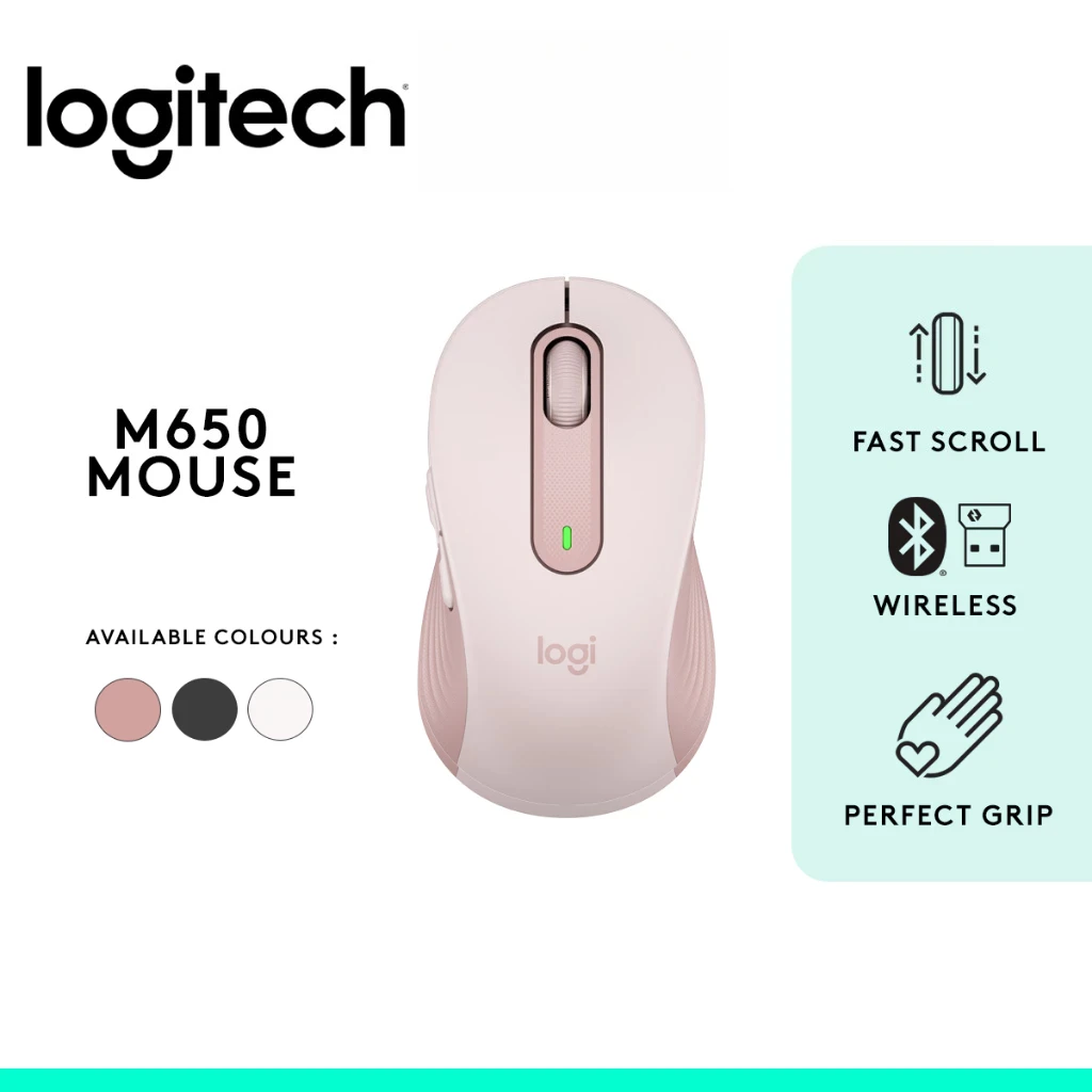 

Беспроводная мышь Logitech M650/M650L Smart Wheel Bluetooth 2,4G, 24 месяца, аккумулятор для ноутбука, планшета, офиса, домашней библиотеки