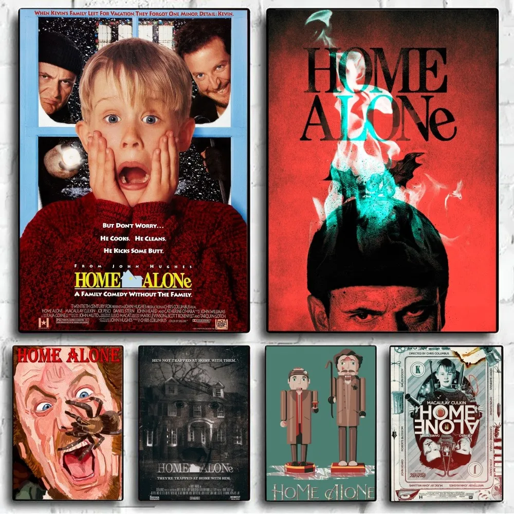 Home alone Movie Classic Coated Poster No Framed Poster Kraft Club Bar Paper Vintage Wall Art Painting Bedroom Study Stickers