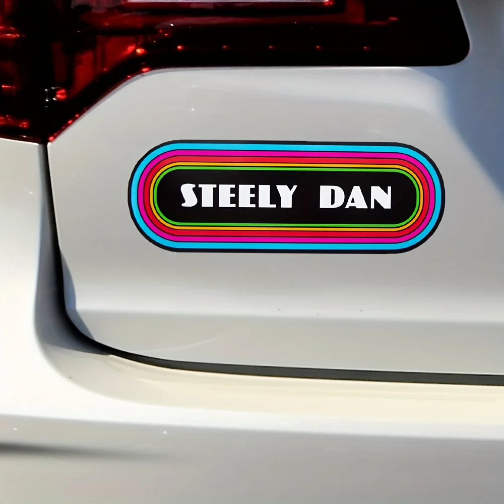 

1 шт. STEELY DAN 2D красочная виниловая наклейка с каймой самоклеящаяся водонепроницаемая для декора автомобиля
