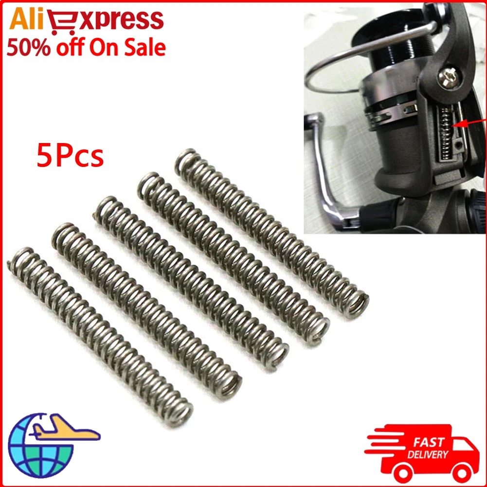 5Pcs Fishing Reel Spring Kick Lever Spring Fishing Reel Parts Repair Reel Spring Fishing Spring For Daiwa BG Series Fishing Tool