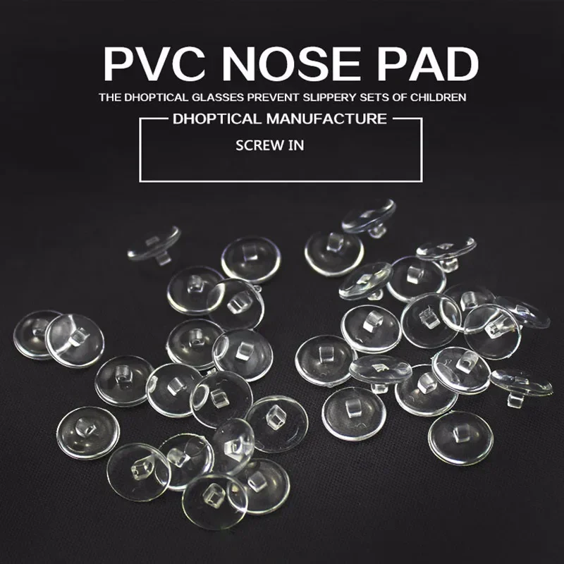 1000 Pair Eyeglasses Pvc Nose pad Round Screw in Eyewear Part  By Dhoptical