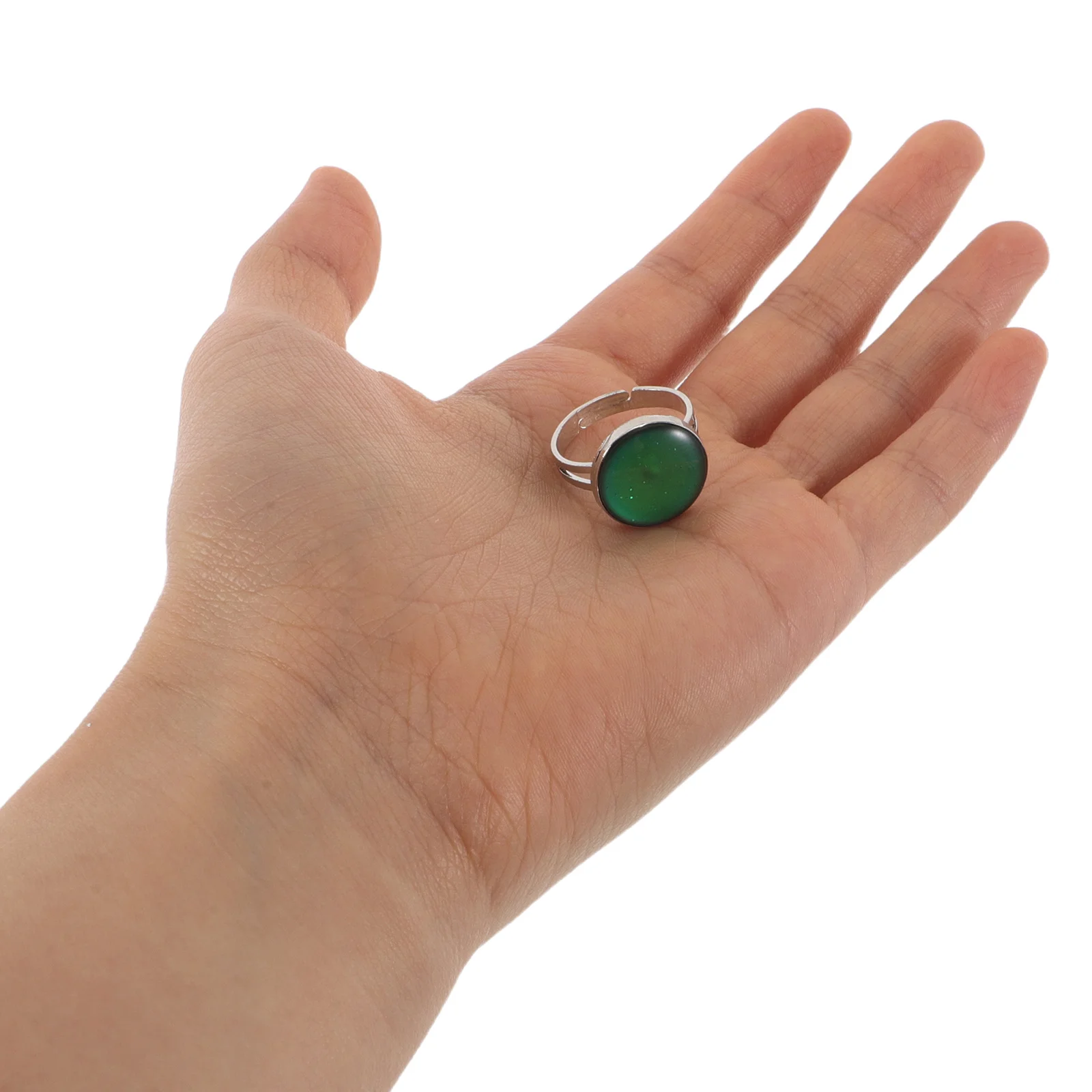 

10pcs Color Change Mood Ring Adjustable Vintage Style Temperature Sensitive Stone Ring For Women Men Minimalist Party Favor