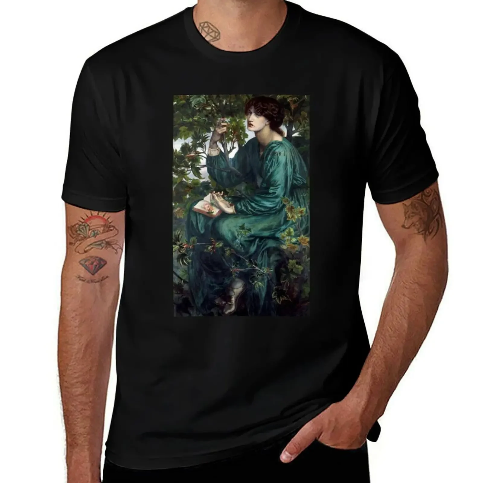 The Day Dream by Dante Gabriel Rossetti T-Shirt custom t shirt anime tshirt funny t shirts men