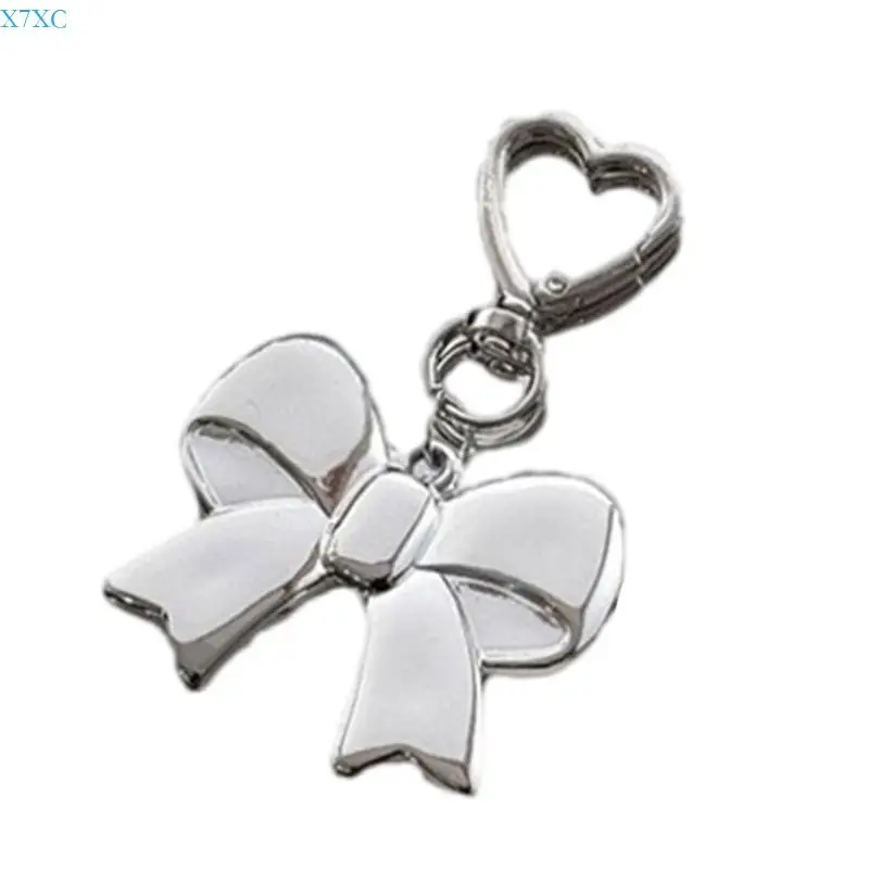 

X7XC Sweet Bows Keychain Bag Charm Bowknot Keychain Car Keyring Hangings Ornaments