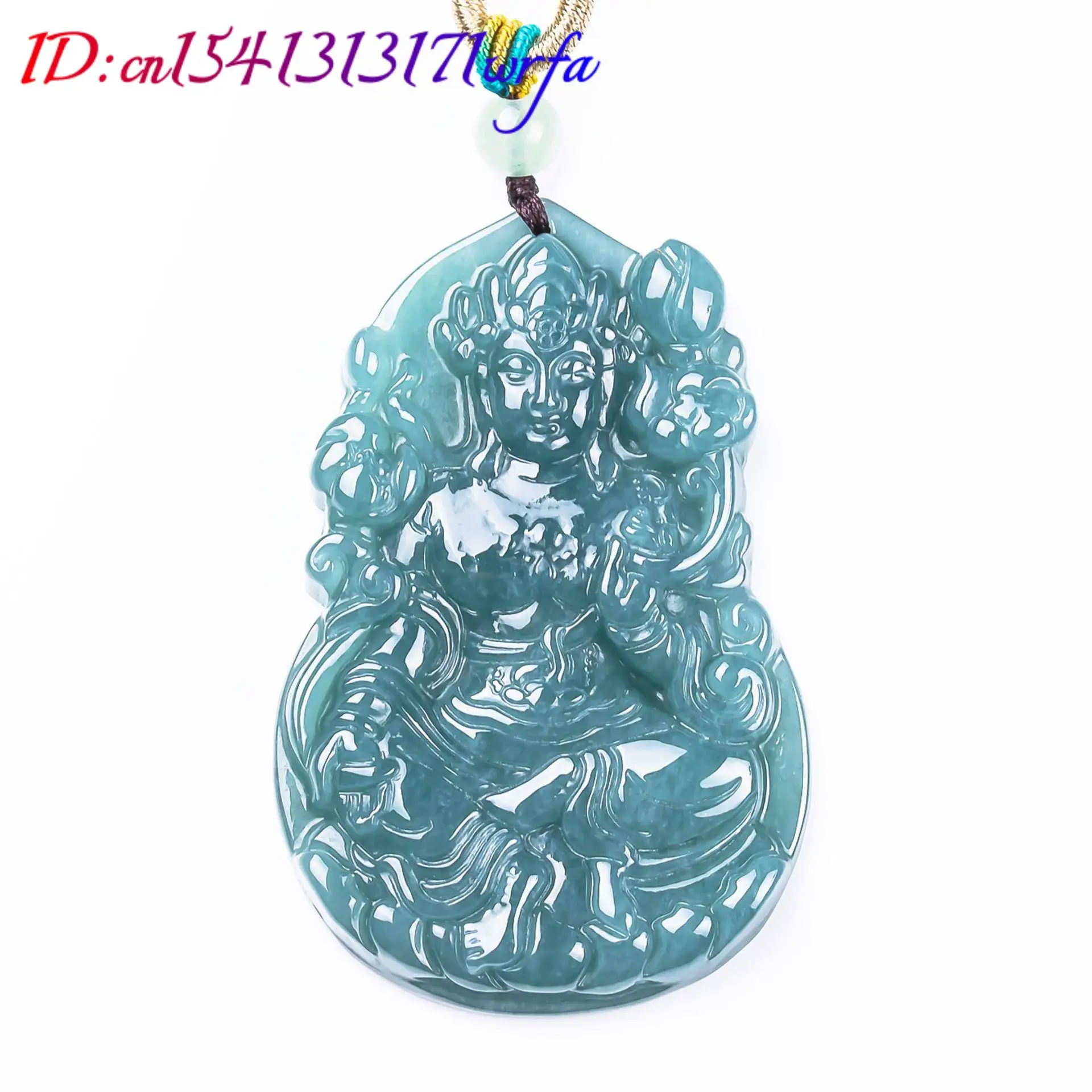 

Natural Burmese Jadeite Guanyin Pendant Necklace Fashion Real Jade Vintage Charm Designer Talismans Luxury Gifts for Women