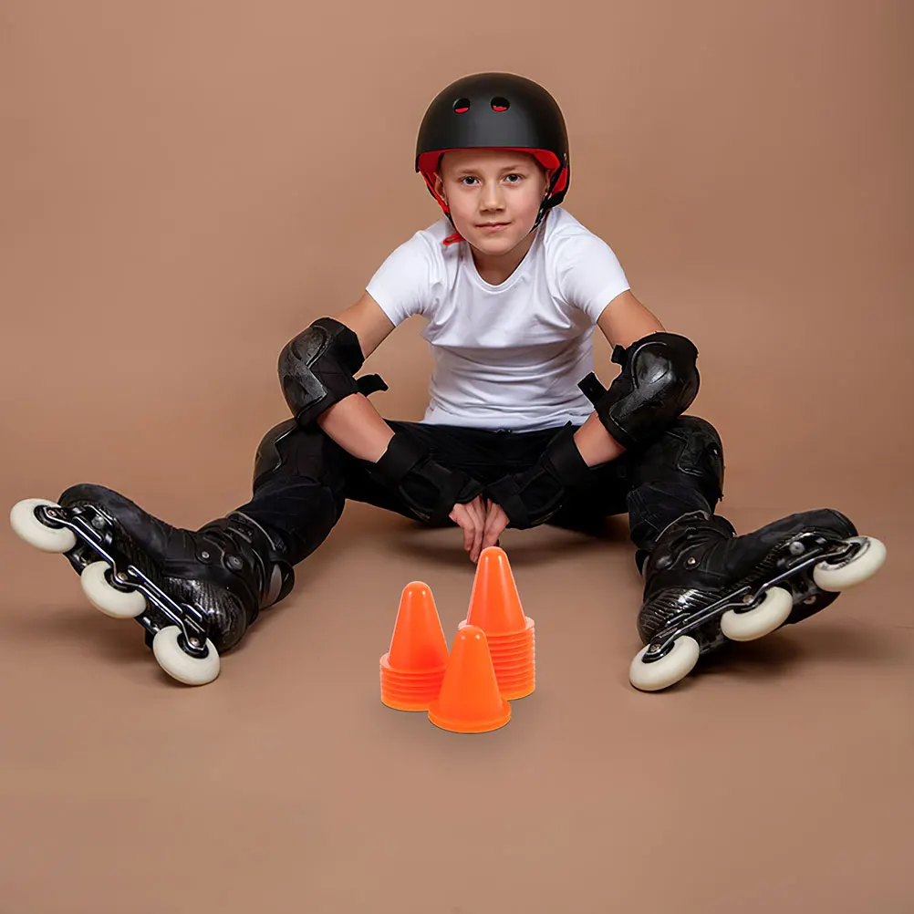 

15pcs Roller Skating Cones Plastic Agility Training Traffic Football Mini Marker Stable Stackable Bright Colors Sports Toy