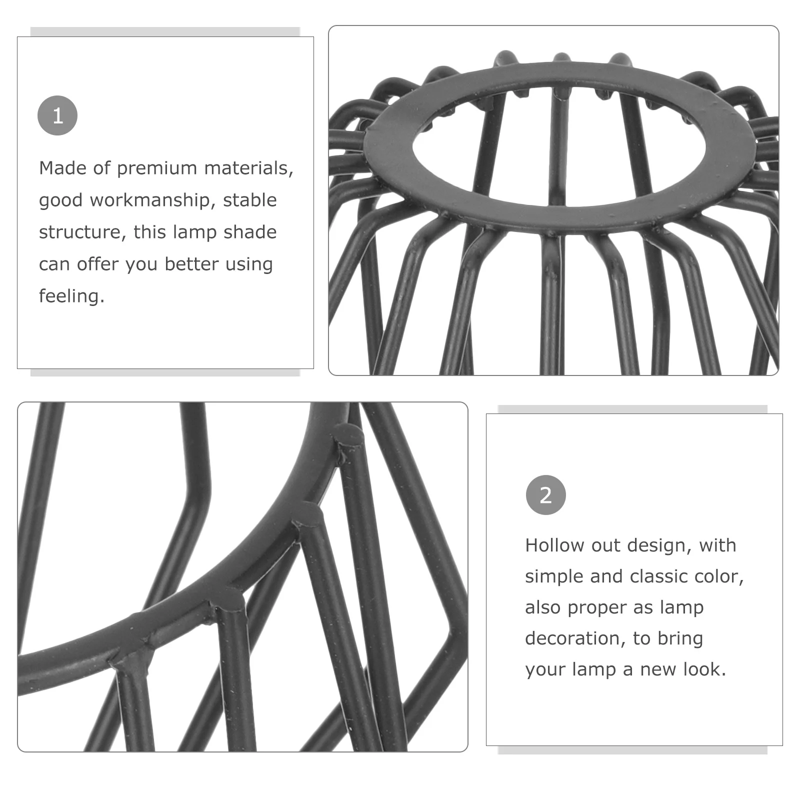 غطاء عاكس الضوء من الحديد المطاوع باللون الأسود بتصميم عتيق لاستبدال المصباح المعلق، ظلال ثريا صغيرة الحجم كلاسيكية #5