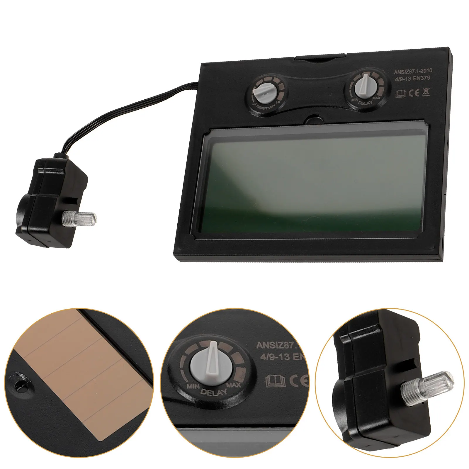 

Solar Panel Auto Darkening Welding Lens Replacement Lightweight Uv Ir Protection for Mig Tig Stick Welding Safety