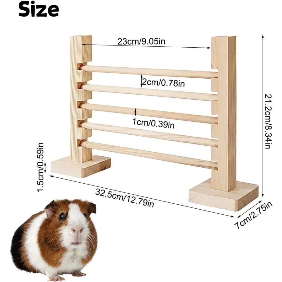 غينيا خنزير القفز بار تورال الخشب عقبة لعبة النشاط مجموعة ألعاب قابل للتعديل ارتفاع التدريب عقبات ممارسة ألعاب حيوانات صغيرة fo