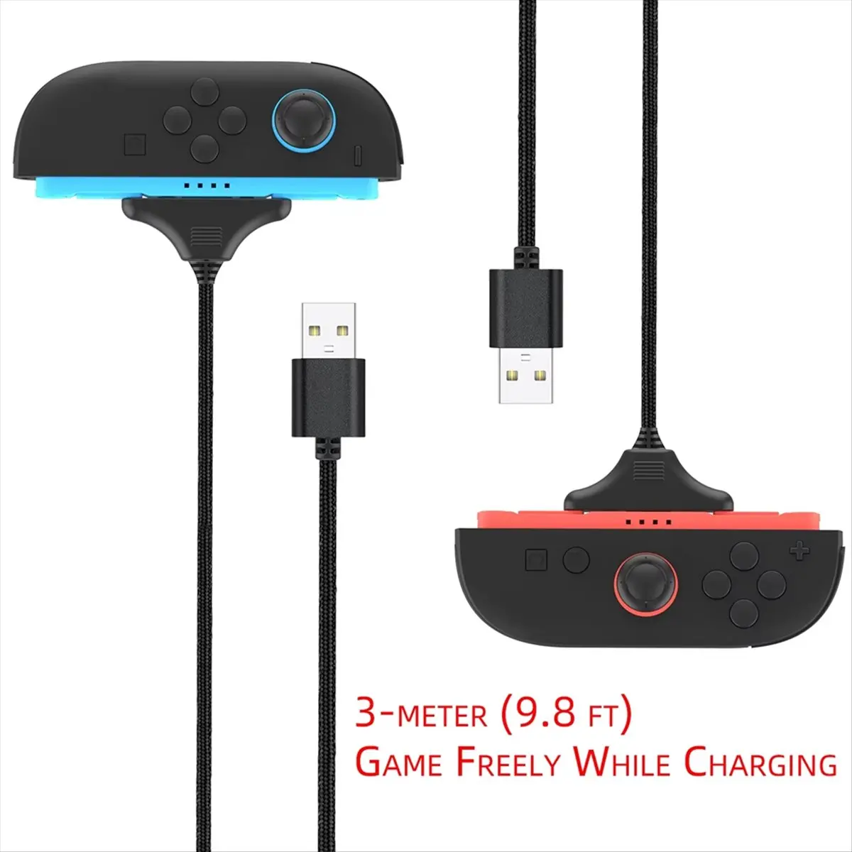T1565C-Magnetic Charging Cable for Switch 2 Joy Pad Controllers, Length Revisible Interface Joy Pad Charger Cable HOT