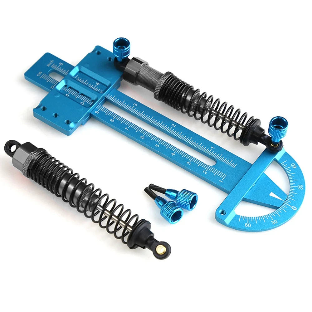 WOWFU-Metal Shock Absorber Ruler Shock Synchronizer RC Car Tool Range 12Cm For 1/8 1/10 1/12 1/16 1/18 1/24 RC Car