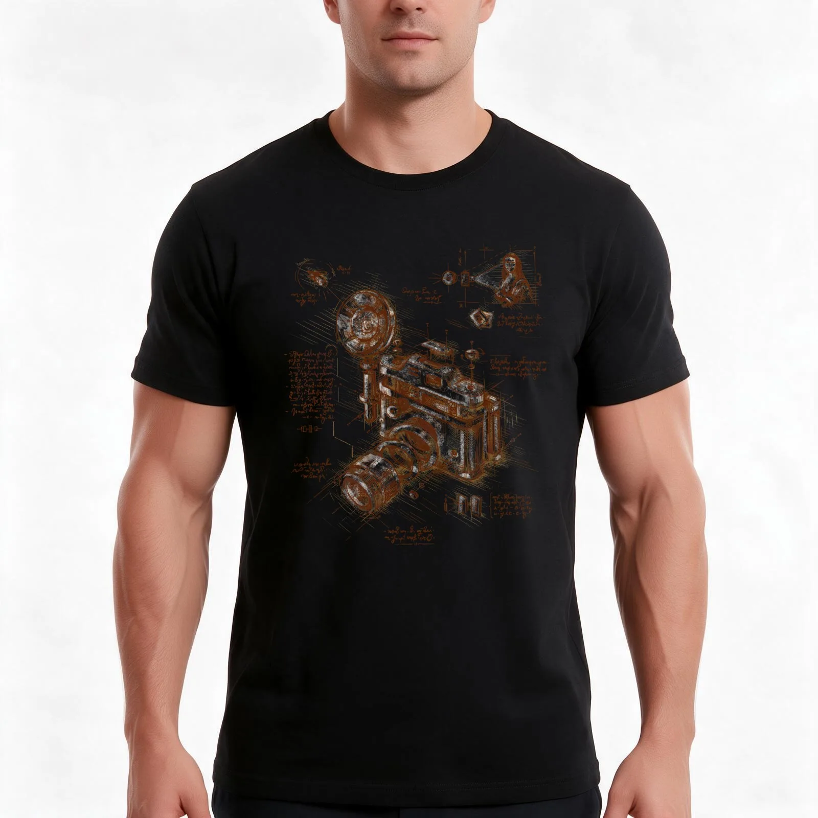 Moment Catcher T-Shirt, Summer Casual Cotton Tee, Oversized Streetwear Tops, Vintage Graphic Print, Loose Fit Short Sleeve