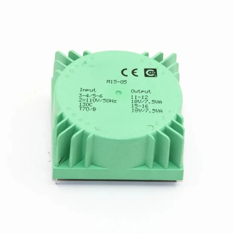 M15 Series 15W Toroidal Transformer 6-24V Multi-Tap Sealed for DIY Audio DAC Preamp Decoder ProjectGoods in stock