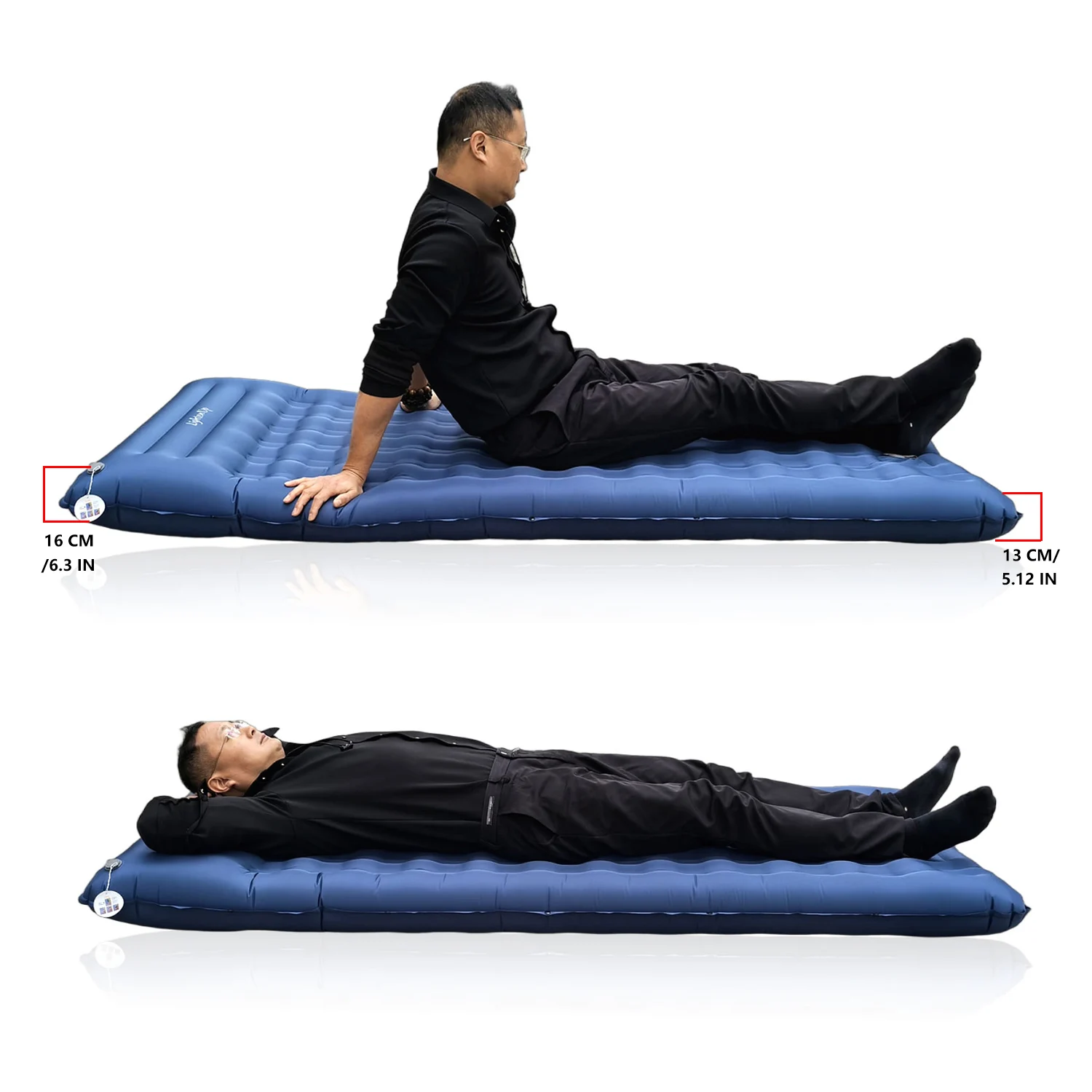 

16cm Thickness Inflatable Camping Mat Air Mattress With Pillow Outdoor Tourist Sleeping Pad Self-Inflating Mattress For Climbing