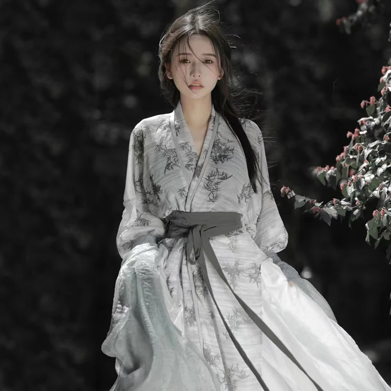 

Chinese Traditional Ancient Fairy Hanfu Women Princess Hanfu Dress Oriental Dance Costumes Stage Festival Outfits SL8870