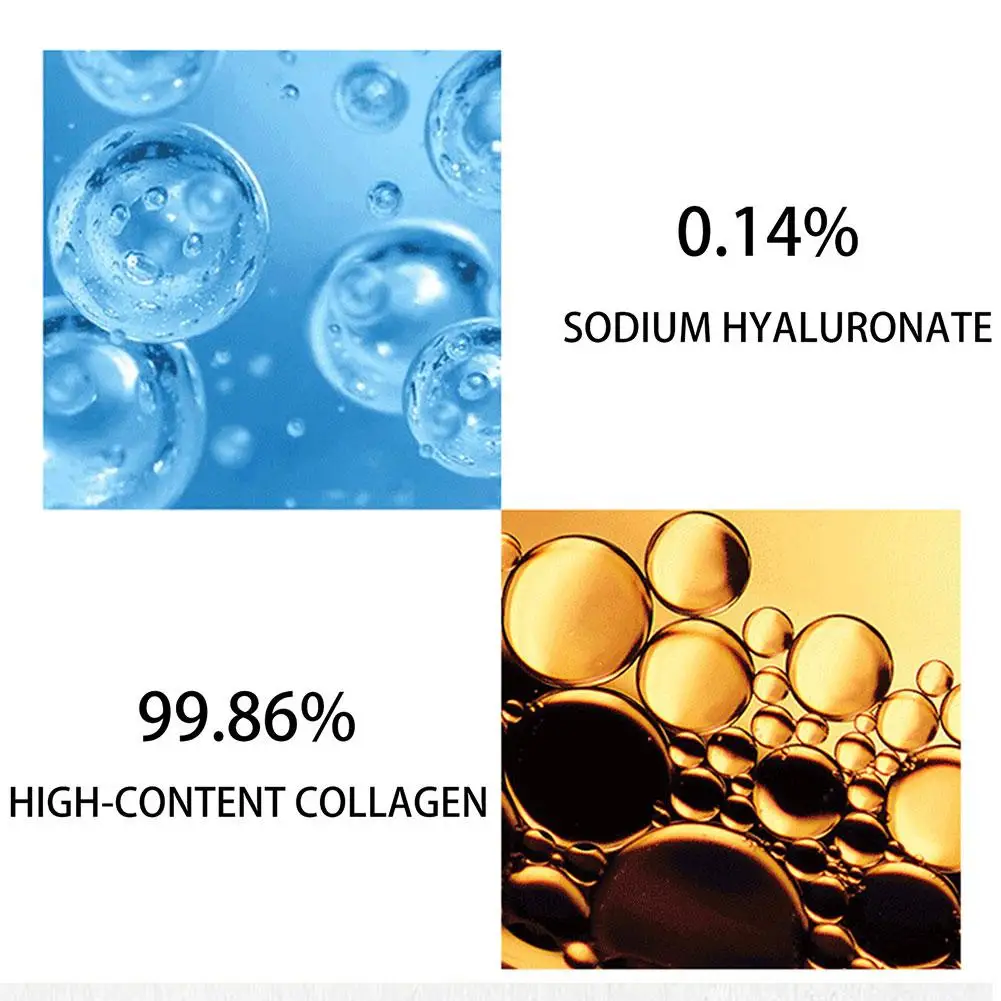 Soluble Collagen Face Serum Anti Aging Moisturizing Hydrolyzed Fade Fine Firming Lifting Lines Film Gel Wrinkles Skin H3e2