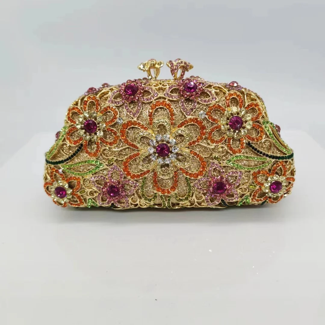 

Hollow Diamond Clutch Bag Banquet Diamond Dinner Women's Bag Rhinestone Women Bolsos Fiesta Mujer Bolsos Lujosos Marcas Famosas