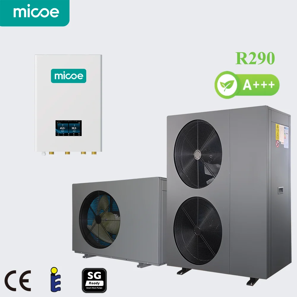 

Micoe R290 A+++ Monoblock DC Inverter Heat Pump Water Heater Hot Water Heaters for House Heating Cooling
