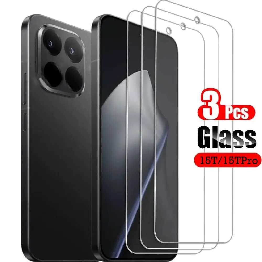 3 قطعة الزجاج المقسى الشفاف غطاء كامل حامي الشاشة ل Xiaomi 15T Pro Mi 13T 14T Poco X6 X7 Pro طبقة رقيقة واقية شفافة #1
