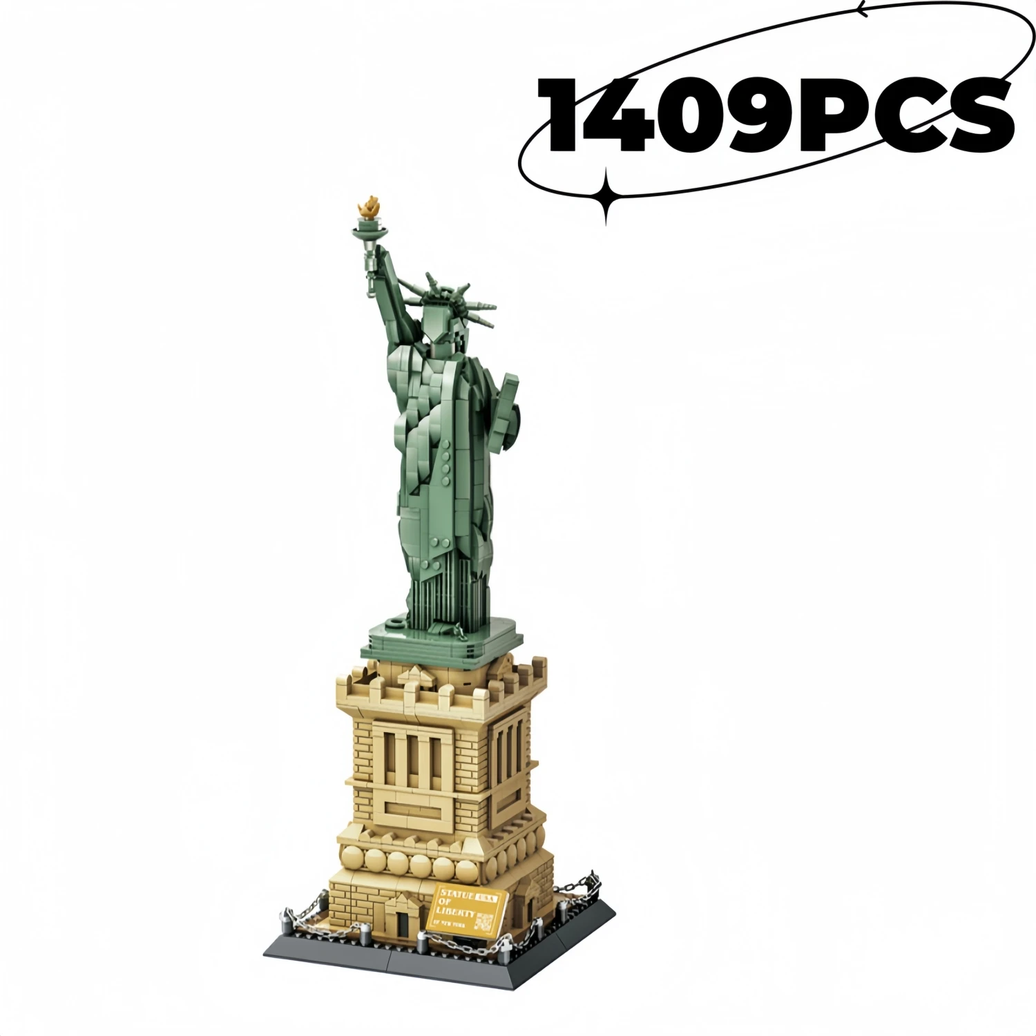 

MOC World Architecture Statue of Liberty Large Collection Building Blocks Set Model Kids and Adults Christmas Gift