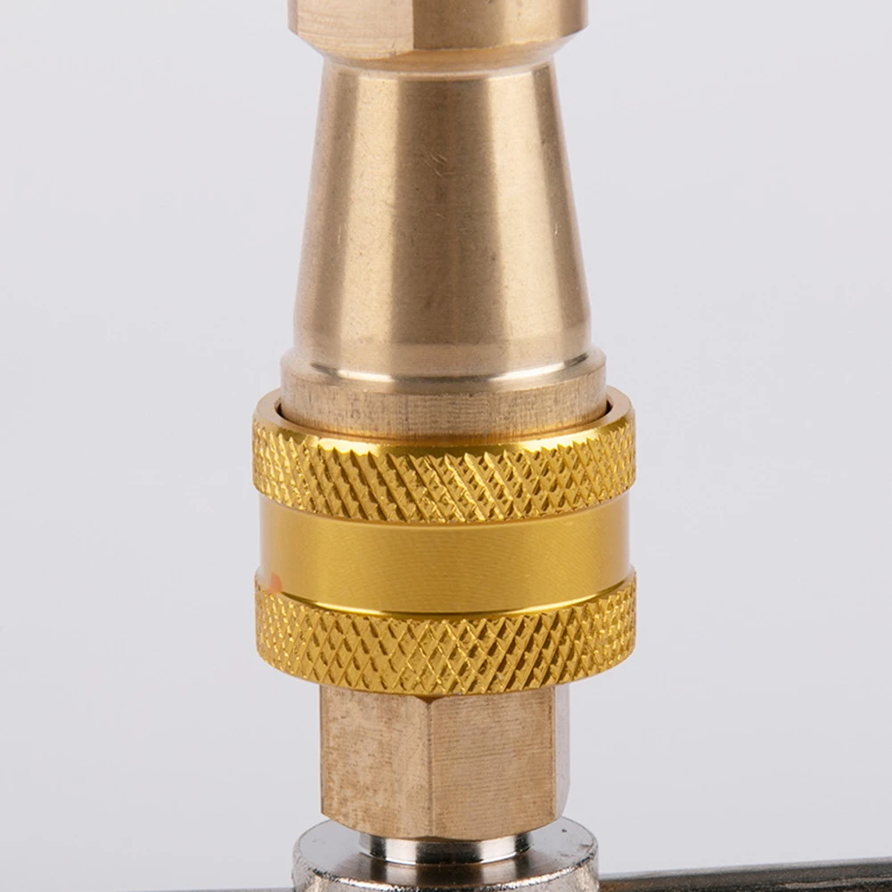 

1 4-дюймовая муфта, латунная шайба, инструмент для быстрого подключения трубопровода, гальванический железный корпус, быстрое соединение трубопровода