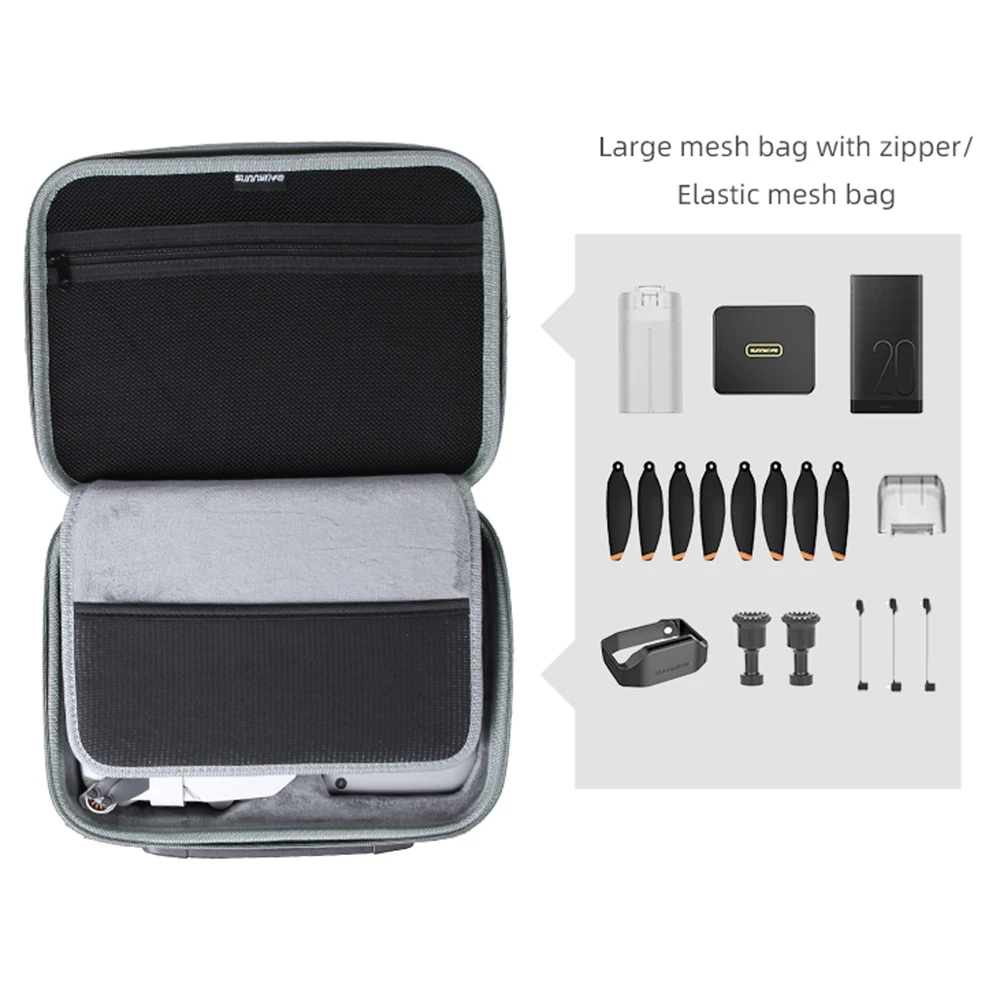 Sunnylife Portable Storage Bag For DJI Mavic Mini 4K/2 SE/2/SE Shoulder Bag Handbag Controller Carrying Case Drone Accessories