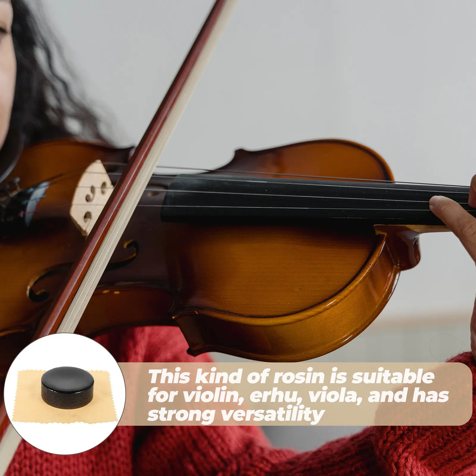 4Pcs High Performance Rosin for String Instruments Violin Erhu Viola Cello Low Dust Moderate Viscosity Powerful Sensitive Sound
