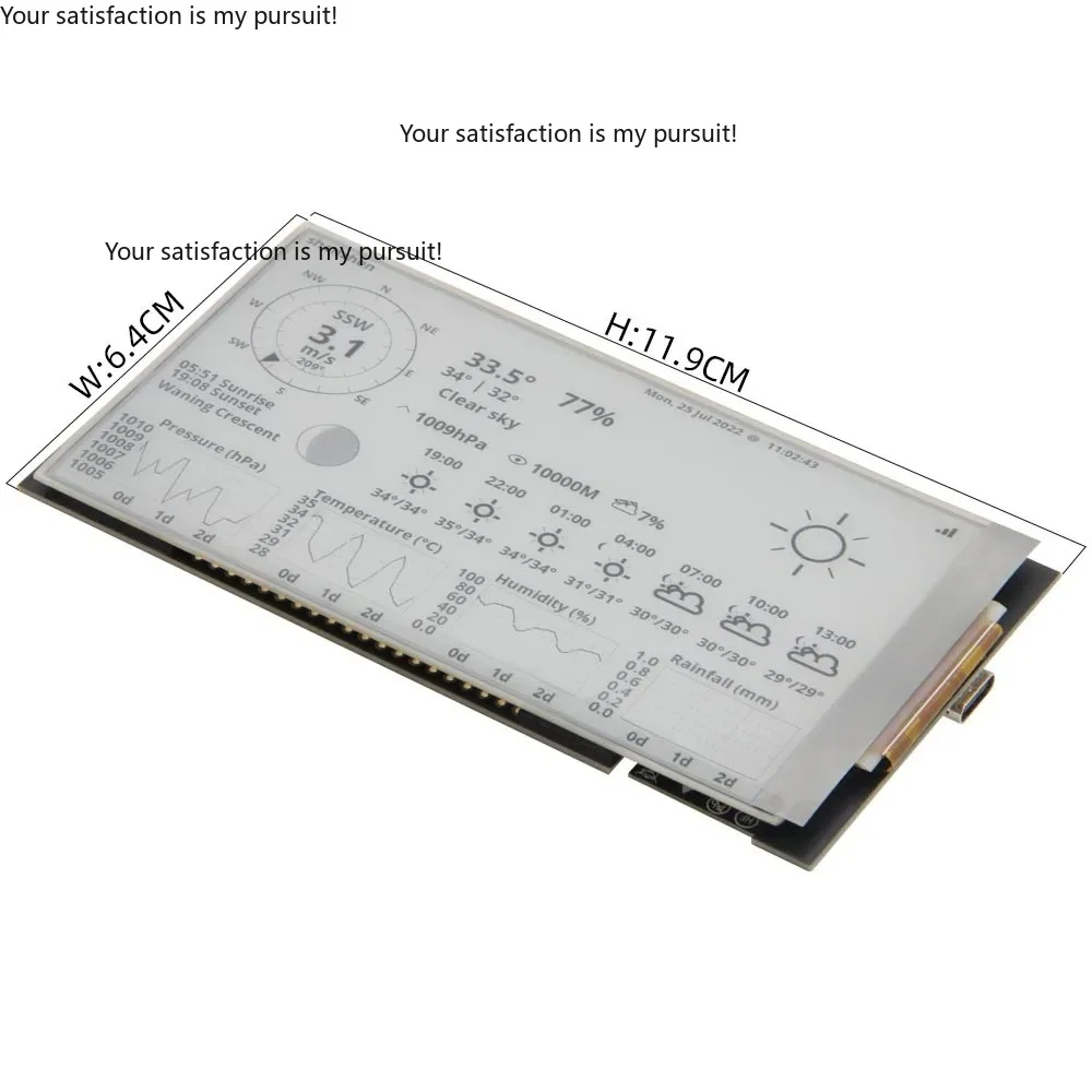 For T5 4.7 Inch E-paper V2.3 ESP32-S3 Development Driver Board Display Module Support TF Arduino Compatible Raspberry