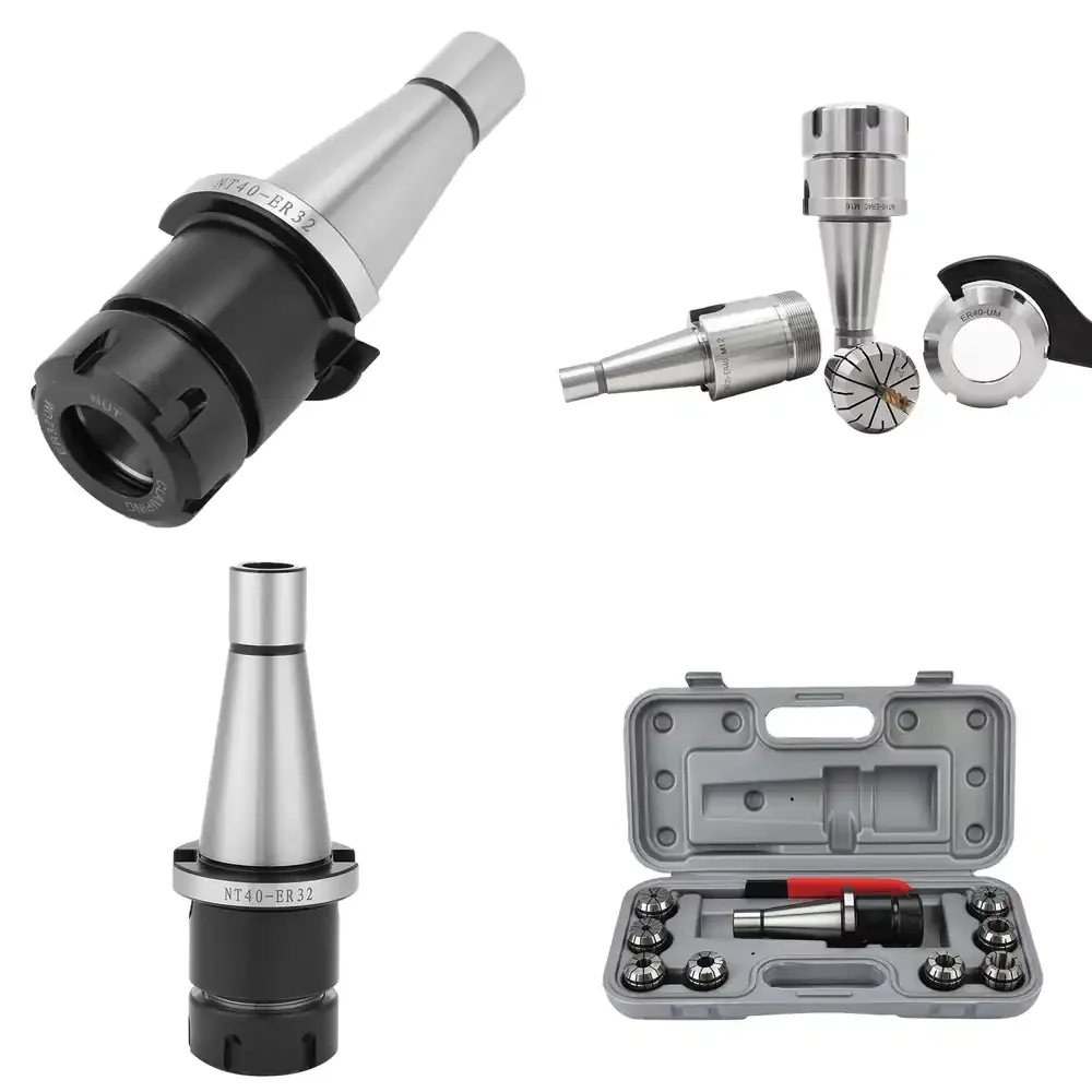 

NT-ER Collets Chucks (NT30/NT40/NT50 Series: ER11/16/20/25/32/40/50 Models CNC Machining NT-ER Collet Chuck Tool Holders