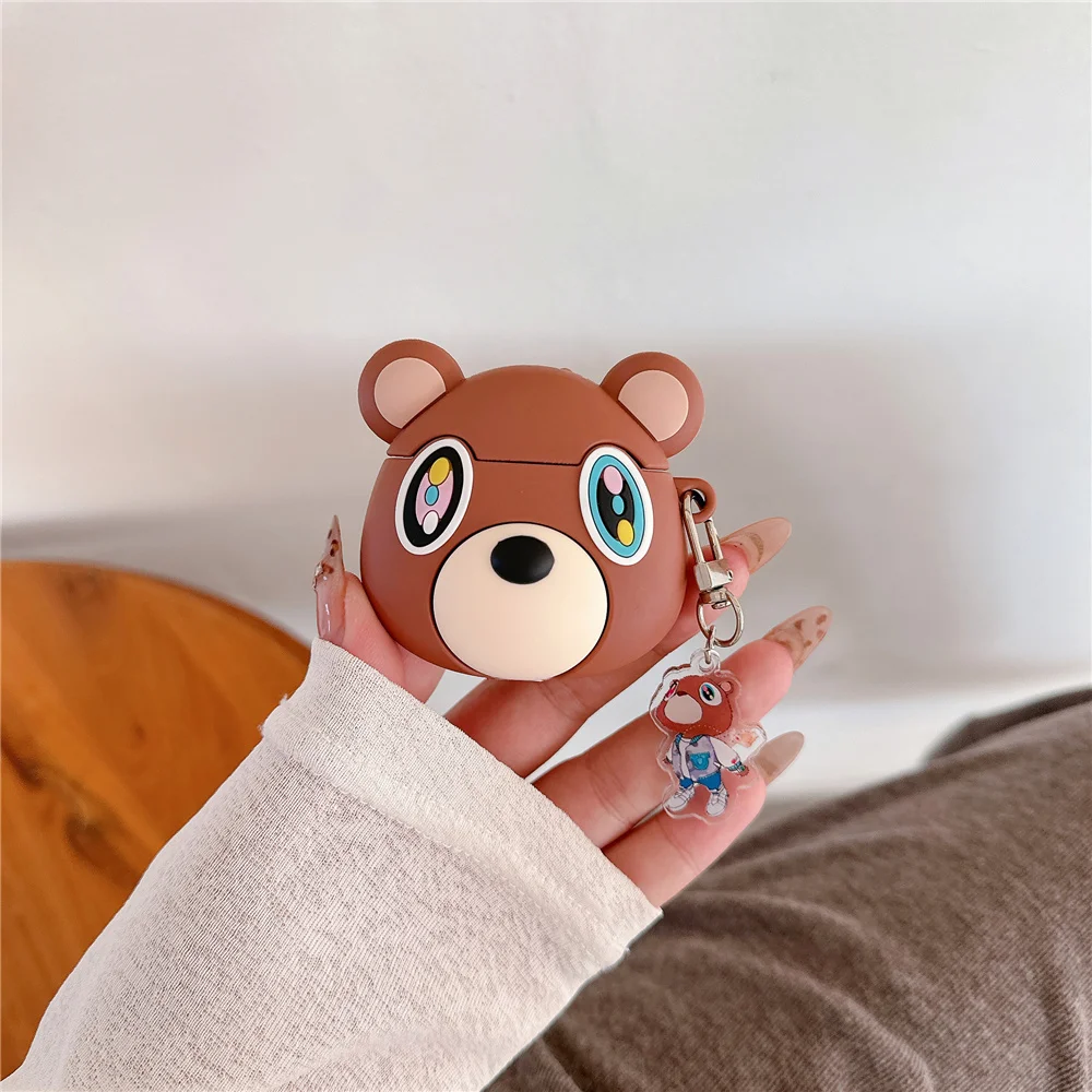 Bear Boy Earphone Case for Airpods 4 2024 Protect Cover for Apple Airpods pro 3 2 Generation Creative Anime Bag Decorate Gift