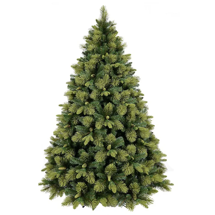 

Advanced Simulation Large PE PVC Pine Needle Mixed Green Indoor Mall Hotel Christmas Tree