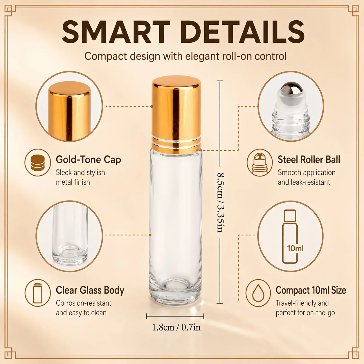 7/14pcs Glass Roll on Bottle 1 - Juice Bottle Dropper 리뷰 및 가격