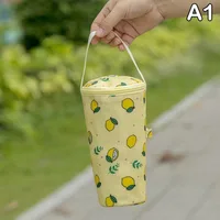 Sac fourre-tout Portable pour thé au lait, sac de conservation de la chaleur, housse de tasse isolée, sac parapluie, sac à main, accessoires pour boissons de Camping 6