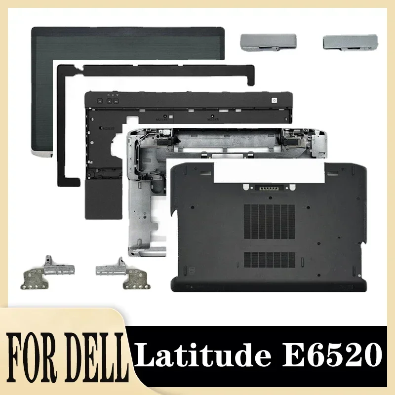 

For DELL Latitude E6520 Laptop TopCase Back Cover LCD Front Bezel Palmrest Keyboard Housing Door Bottom Case Hinges