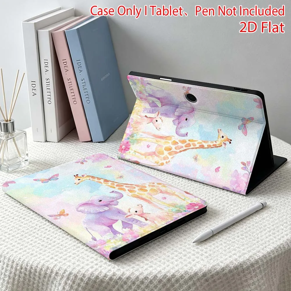 Cartoon Giraffe Pattern For OPPO VIVO IQOO OnePlus Realme Pad 3 Pro 13 12.1 11.4 11 inch Pen Tray Tablet Case Soft
