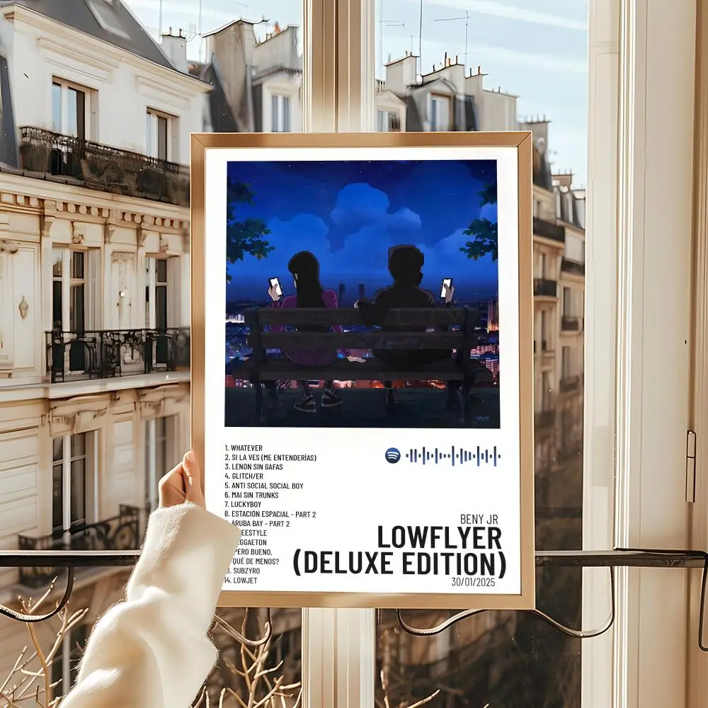 البوب مغني الراب B_BENY J_JR ألبوم HD الكتان قماش المشارك جدار الفن يطبع لغرفة المعيشة غرفة نوم مكتب هدية تزيين المنزل