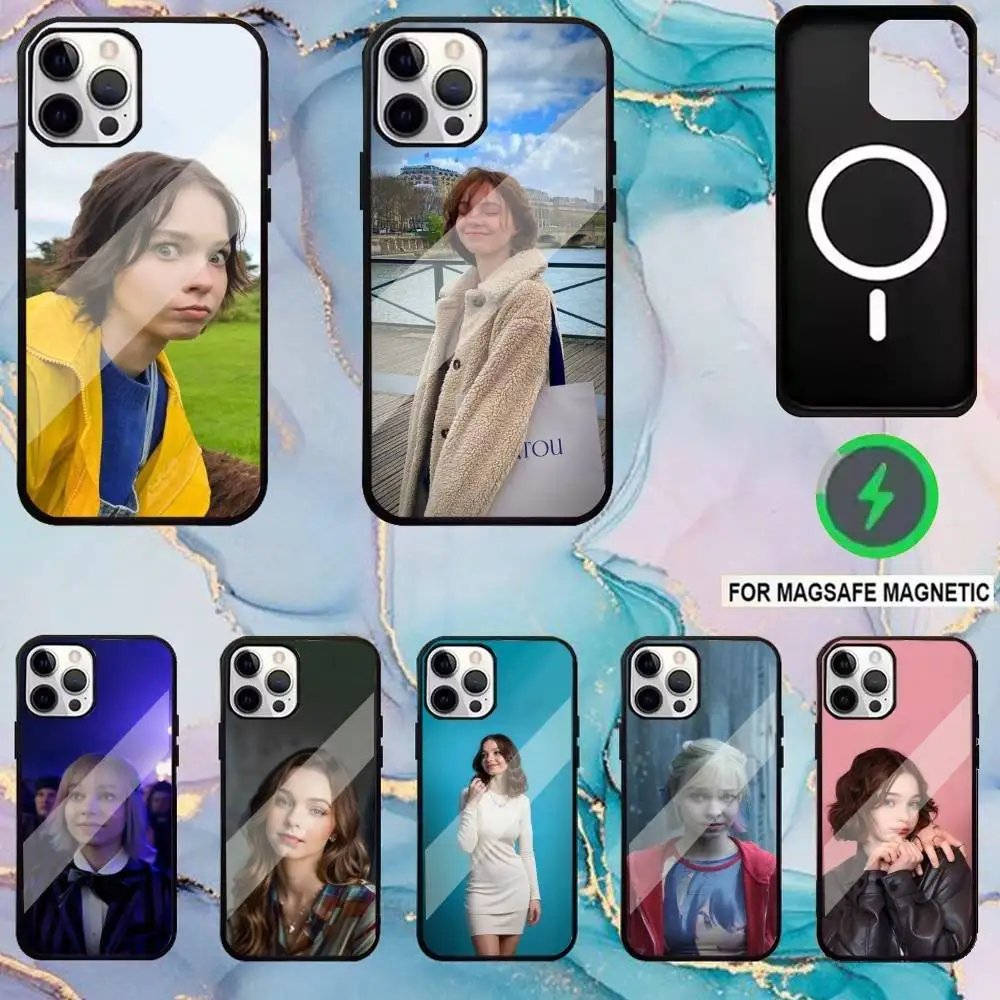 حافظة هاتف E-Emma Actor M-Myers لهاتف iPhone17,16,15,14,13,12,11 Plus، Pro Max شحن لاسلكي مغناطيسي Magsafe