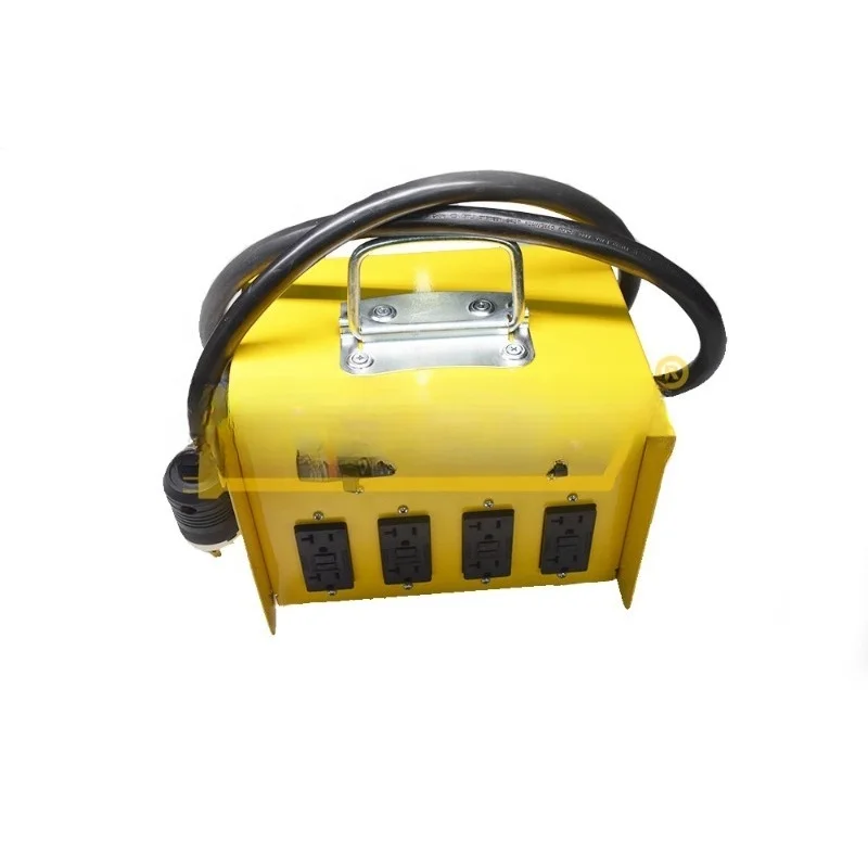 Temporary distribution box Small size household appliances Power cord and extension cord plug standard