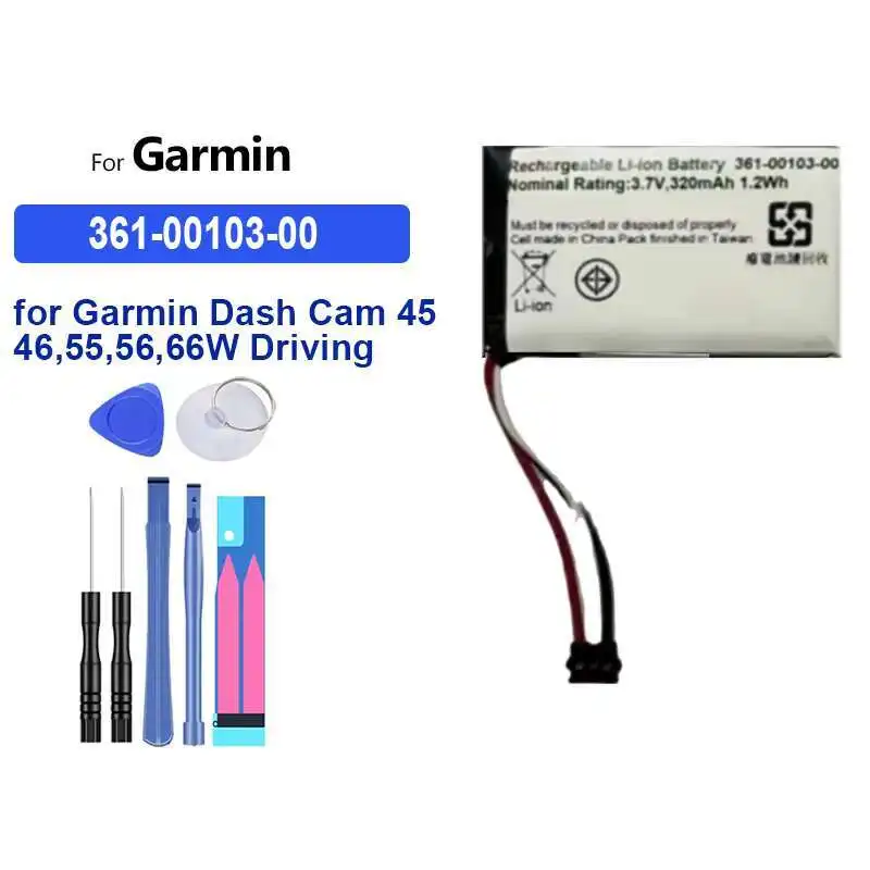 بطارية عالية السعة 80 مللي أمبير-1100 مللي أمبير في الساعة للغارمين VivoSmart 5 55 65 ساعة + نظام تحديد المواقع المحمول 10 10x Xplova G3 Approach X40 361-00088-00 #4