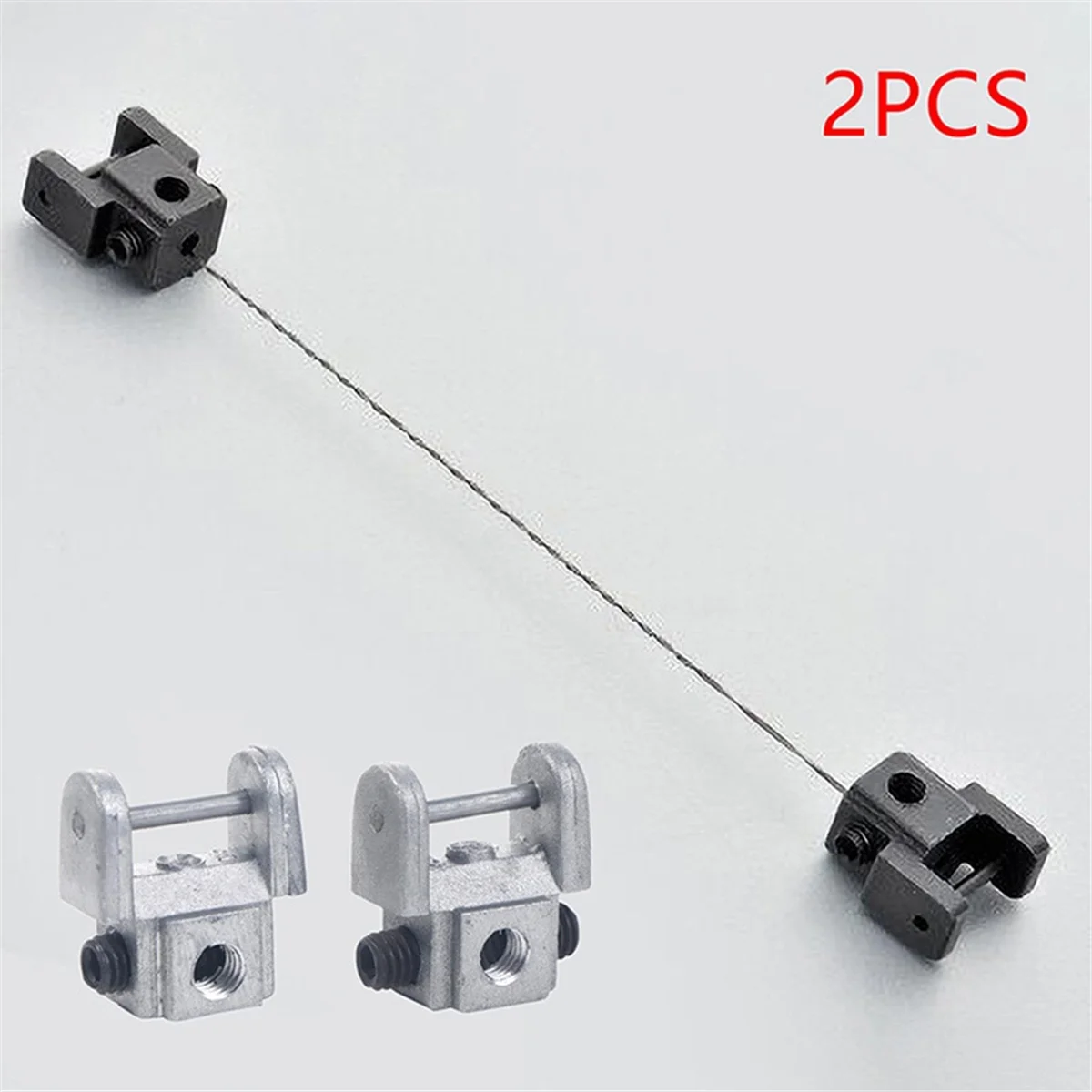 New 2Pcs Scroll Saw Blades Holders Conversion Kits Pin-Less Adapter Metal Upper/Lower Blade Holders