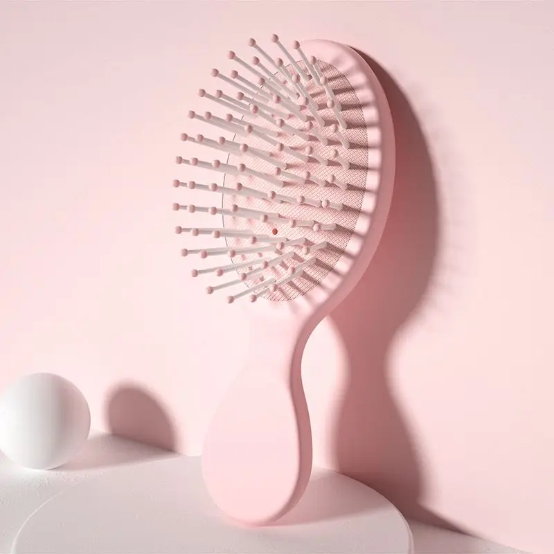 1pcs Mini Detangler Hair Brushes Massager Anti Static Air Bag Hair Comb Wet and Dry Portable Hairbrush Salon Styling Accessories